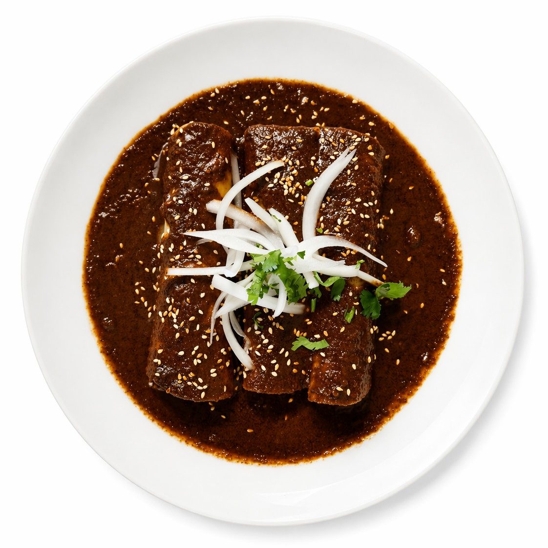 Enchiladas De Mole.