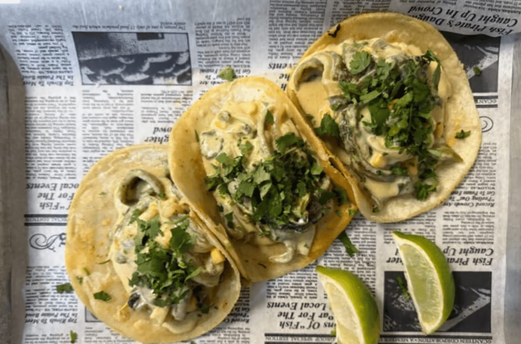 Rajas Poblanas Tacos (Veggie) 3.