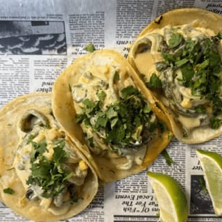 Rajas Poblanas Tacos (Veggie) 3
