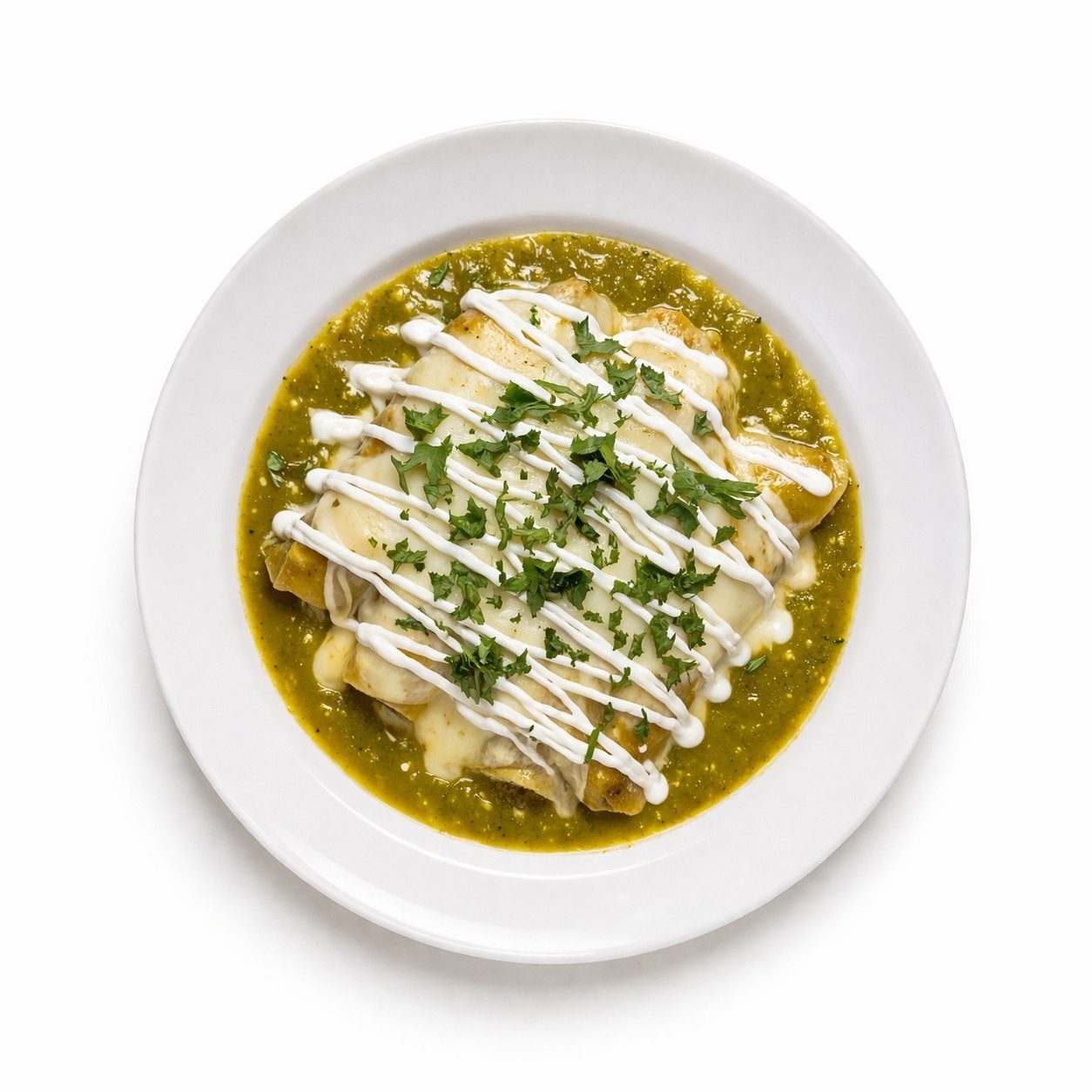 Enchiladas Verdes.