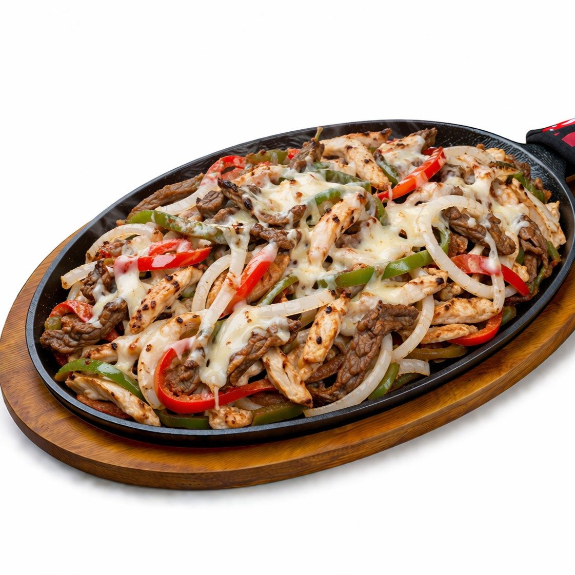 Fajita Alambre Asada & Chicken.